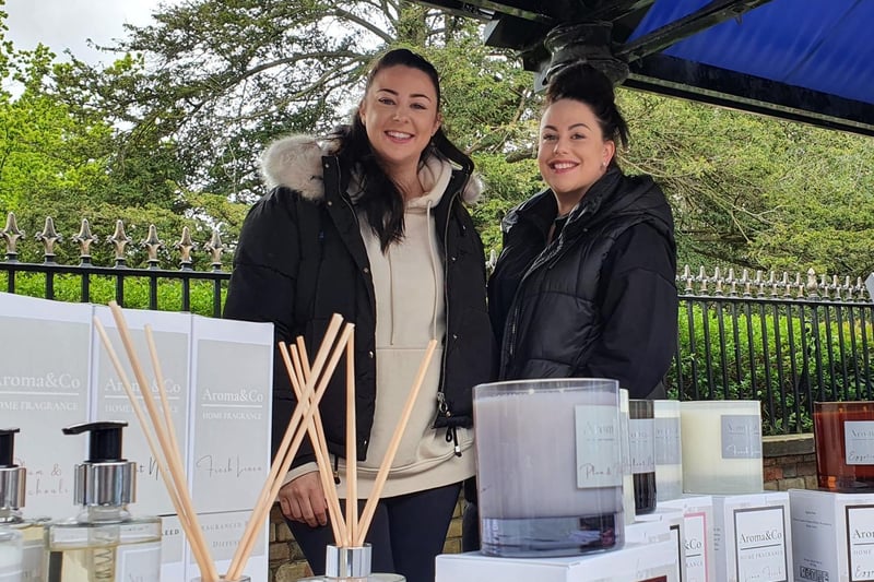 Kim and Sian of Aroma & Co. Sian said: "It all started in Kim's kitchen - but we've recently expanded and moved to a unit in Box End - and gave Kim her kitchen back!"