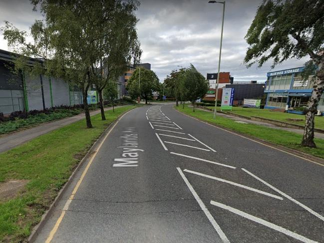 Speed Limit: 30mph.
Planted just after Eaton Road that would be on your right hand side.