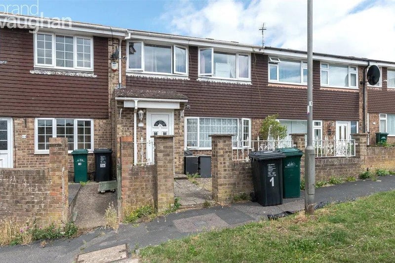 Three-bed, one-bath, furnished terraced house close to Moulescomb Brighton campus. Available from September 20, £1,755pcm.