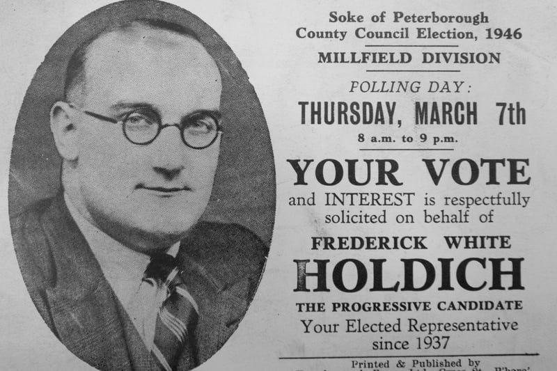 An election leaflet for John's dad Fred