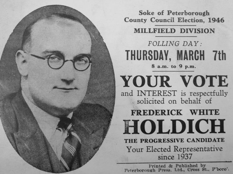 An election leaflet for John's dad Fred