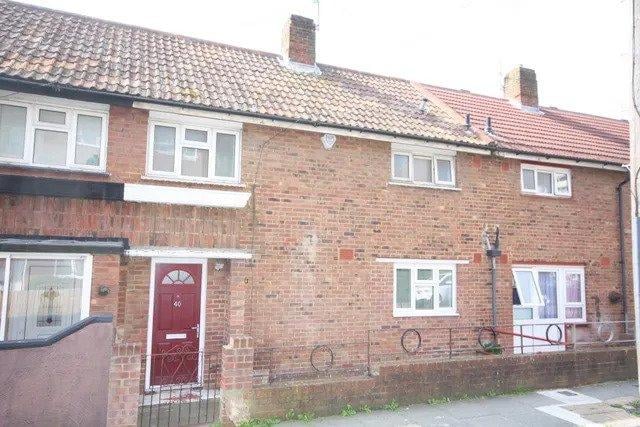 Four-bed, two-bath terraced house with parking. Available from September 1, £2,100 pcm.