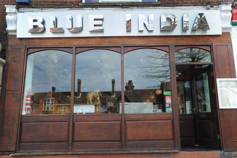 Blue India, in the High Street, is 19th-rated