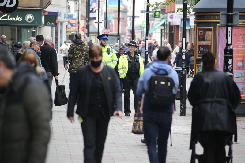 Lockdown restrictions ease in Worthing town centre