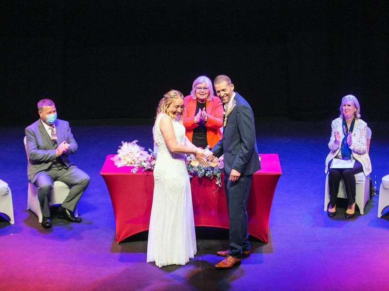 The ceremony was full of laughter, joy and love. Photo: Kirsty Edmonds.