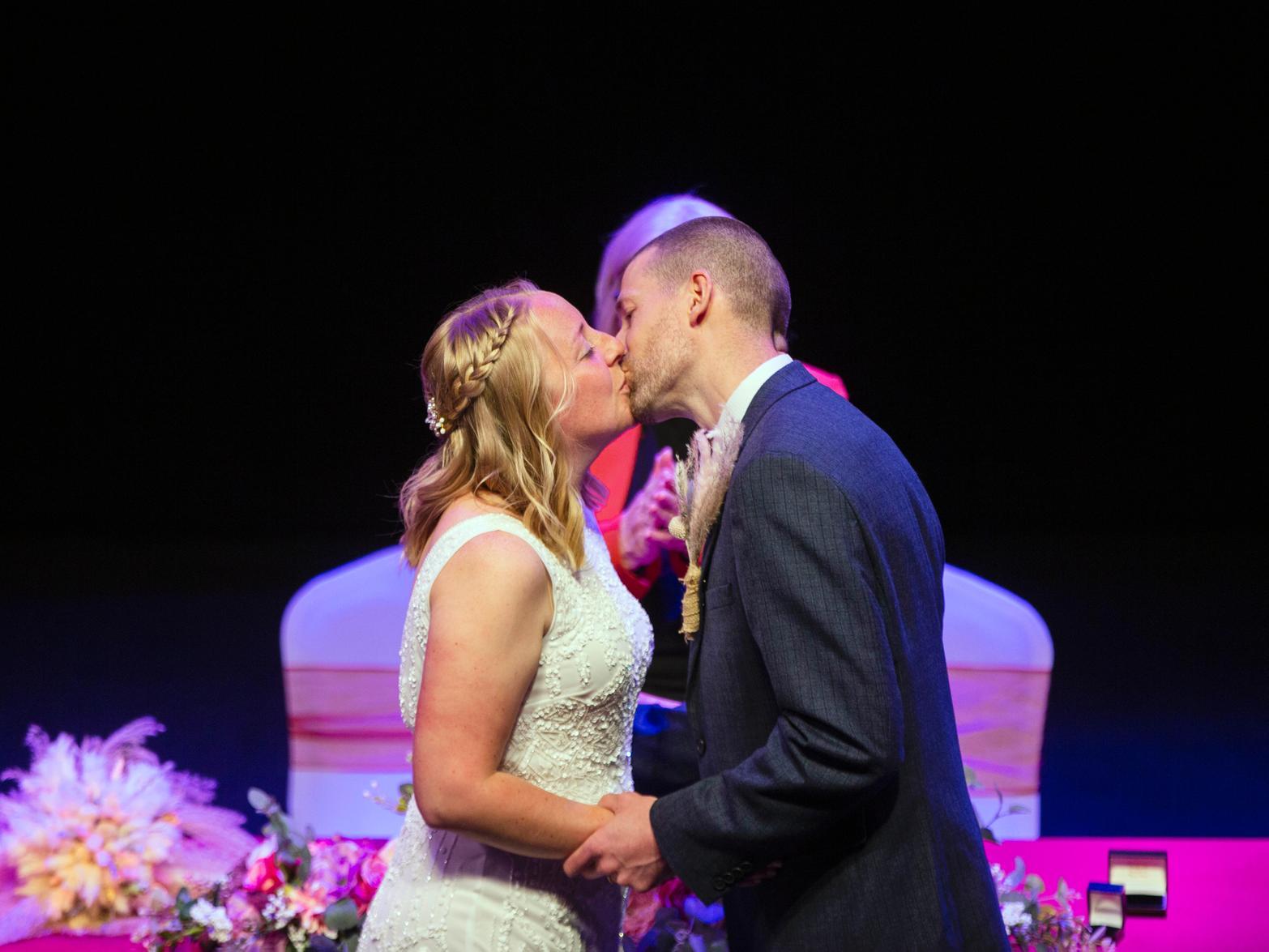 Introducing the new Mr and Mrs Irons... Photo: Kirsty Edmonds.