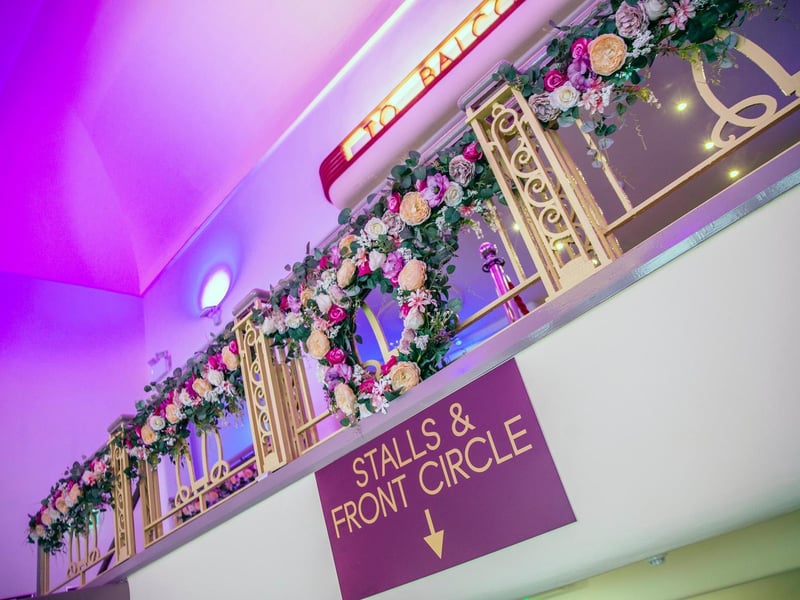 The foyer was also decorated accordingly for the wedding. Photo: Kirsty Edmonds.