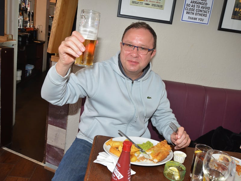 People enjoying being able to meet up inside pubs, cafes and restaurants again after the easing of lockdown restrictions on May 17. Photos taken in Hastings.The Cutter SUS-210517-143825001