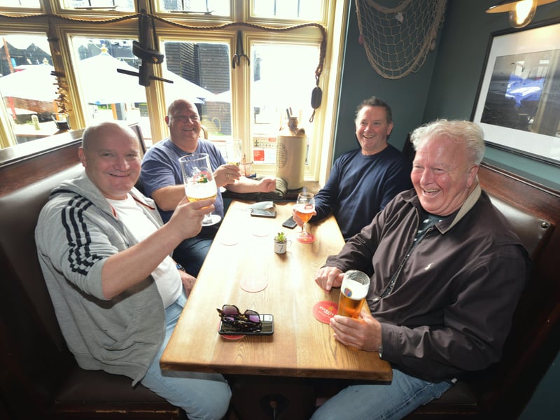People enjoying being able to meet up inside pubs, cafes and restaurants again after the easing of lockdown restrictions on May 17. Photos taken in Hastings.
The Dolphin Inn SUS-210517-143452001