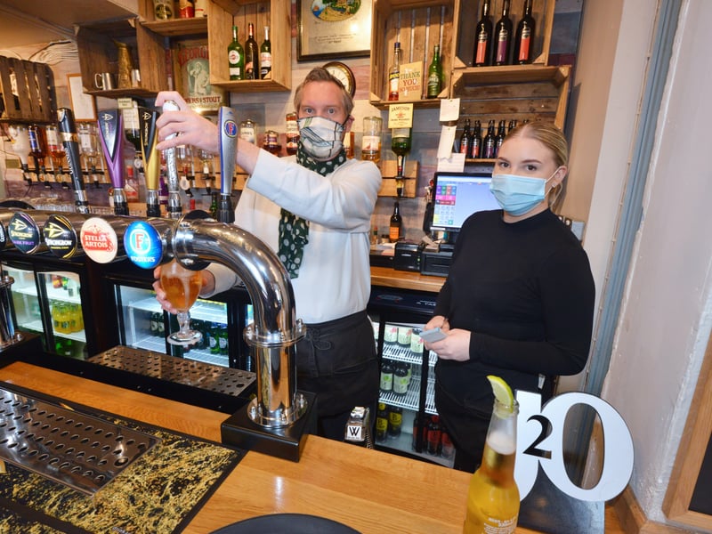 People enjoying being able to meet up inside pubs, cafes and restaurants again after the easing of lockdown restrictions on May 17. Photos taken in Hastings.The Cutter SUS-210517-143759001