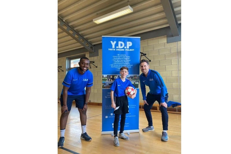 Jack with coaches from the Youth Dreams Project.