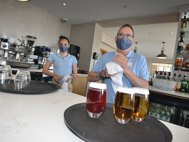 People out and about in Bexhill after the easing of lockdown restrictions on May 17.
The Cooden Beach Hotel SUS-210518-123620001