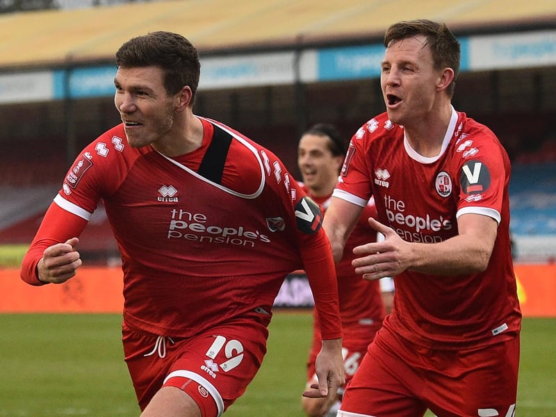 Jordan Tunnicliffe celebrates his goal against Leeds United