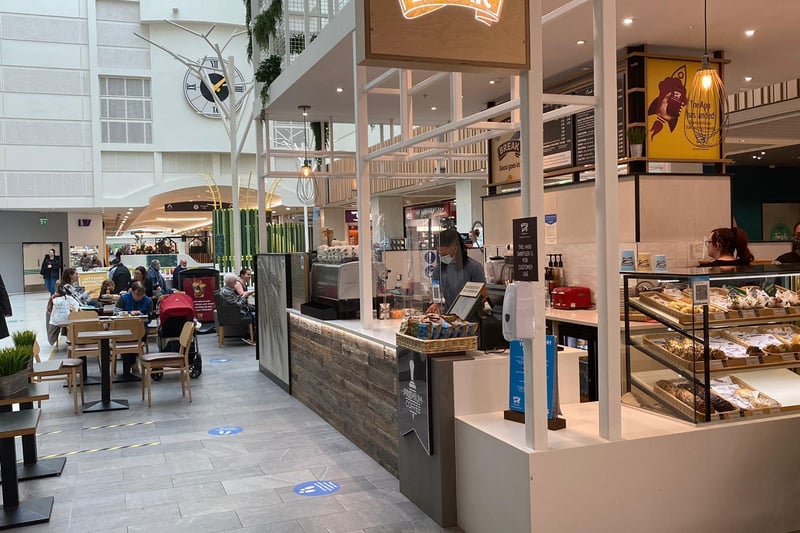 Muffin Break in Marlowes Shopping Centre welcomed customers back for indoor dining