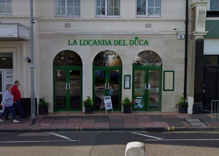 La Locanda Del Duca on Cornfield Terrace is ranked tenth with a four and a half 'star' rating from 1,251 reviews. (Picture from Google Street Map) SUS-210604-145317001