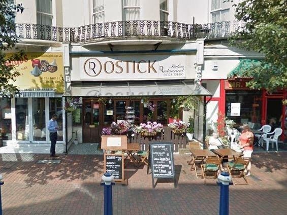 Rostick on Terminus Road  is ranked thirteenth with a four and a half 'star' rating from 470 reviews. (Picture from Google Street Maps)SUS-190215-113705001