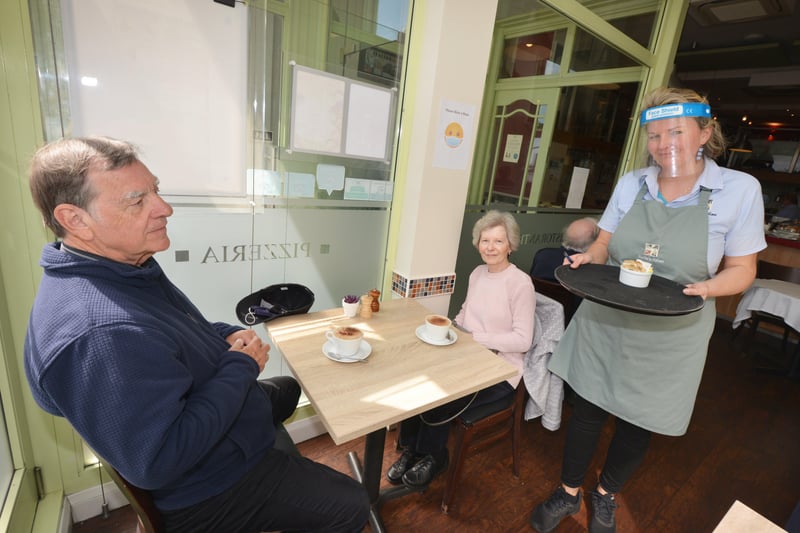 People out and about in Bexhill after the easing of lockdown restrictions on May 17.

Trattoria Italiana SUS-210518-123725001