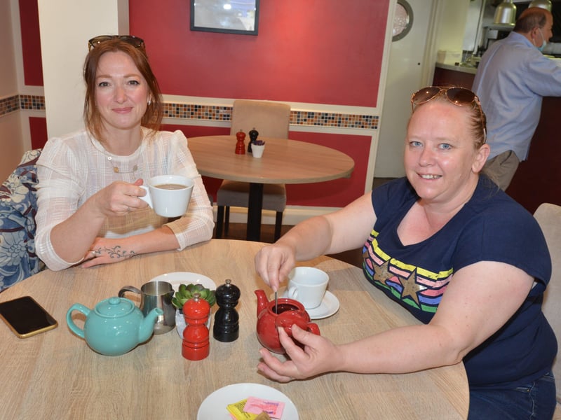 People out and about in Bexhill after the easing of lockdown restrictions on May 17.Trattoria Italiana SUS-210518-123816001