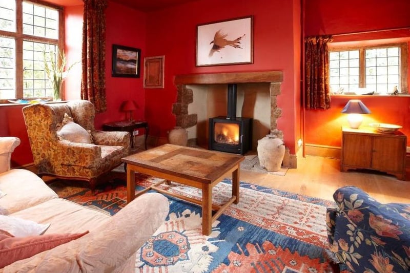 Sitting room inside Crown House in the village Sandford St Martin