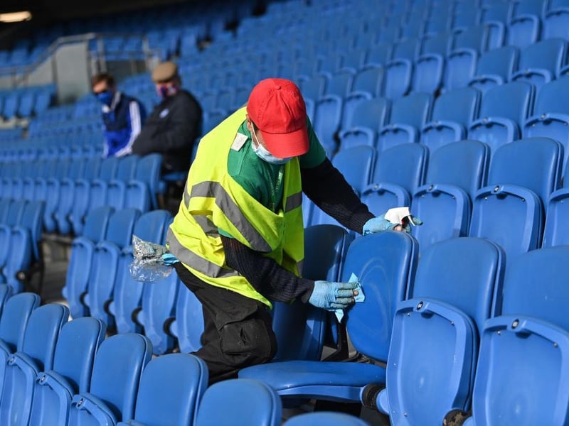 Fans are back at the Amex Stadium for Brighton vs Man City