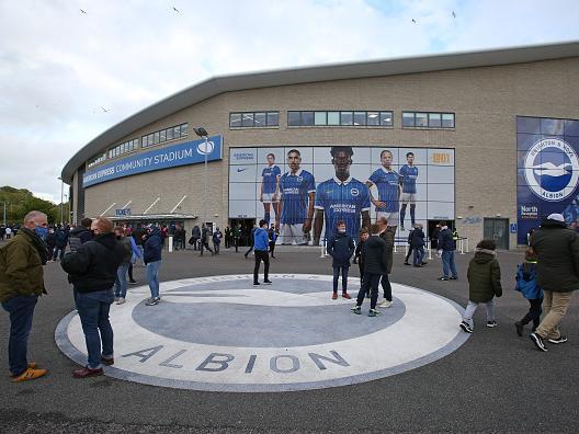 Fans are back at the Amex Stadium for Brighton vs Man City