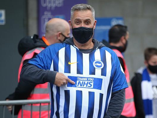 Fans are back at the Amex Stadium for Brighton vs Man City
