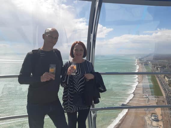 Visitors take flight on Brighton's i360 as it reopens