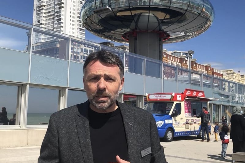The British Airways i360 chief operating officer, Ian Hart, said it was a 'fantastic' day and the team was looking forward to welcoming visitors back