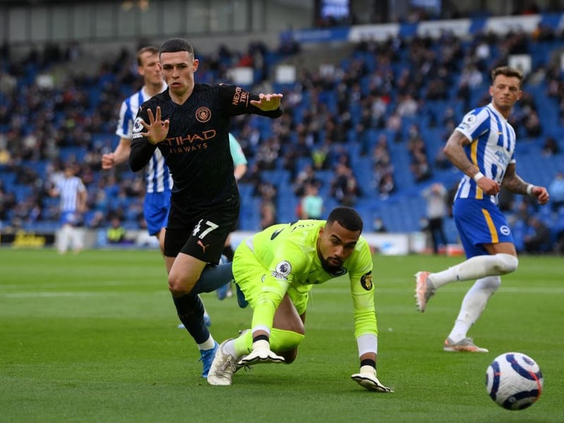 Difficult to fault him for either goal, especially Foden's brilliant strike. Looked calm and confident as always and first Premier League match with fans.