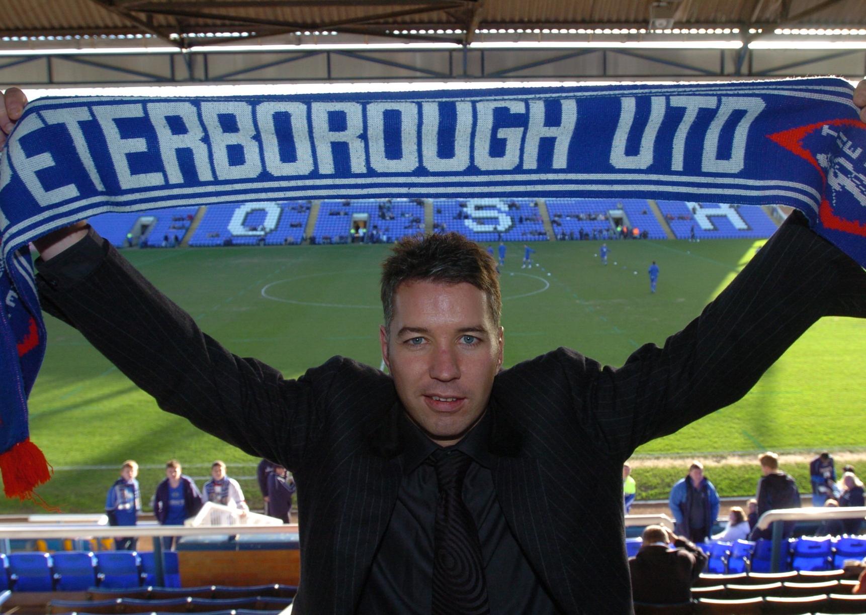 Darren Ferguson on the day he was first appointed Posh manager in January, 2007.