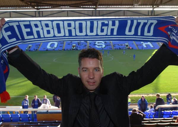 Darren Ferguson on the day he was first appointed Posh manager in January, 2007.