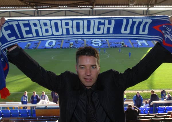 Darren Ferguson on the day he was first appointed Posh manager in January, 2007.