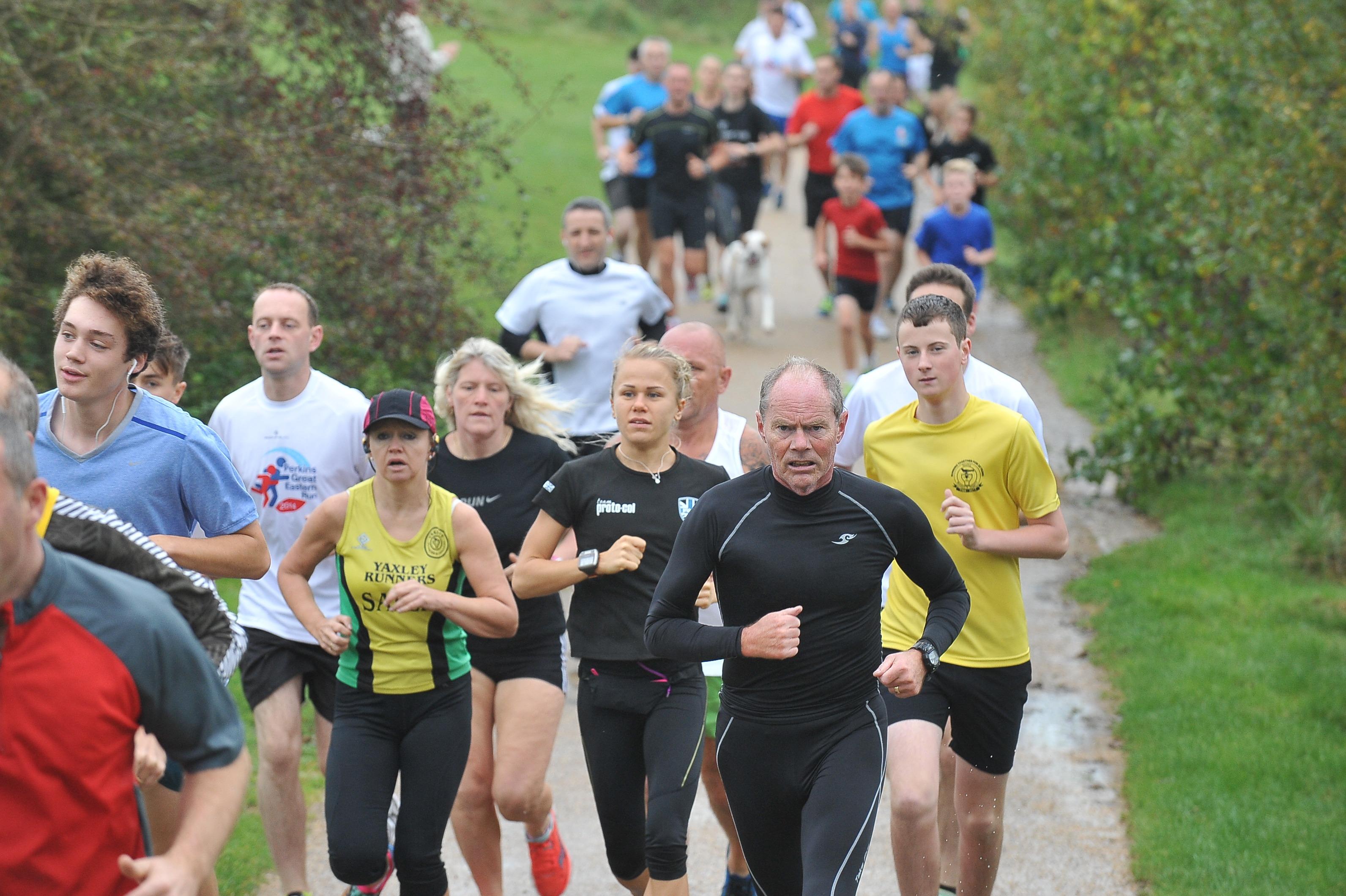 Runners taking part in the Peterborough Park Run at Ferry Meadows pictured in 2014.