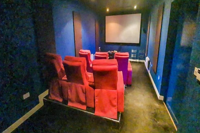 The cinema room.