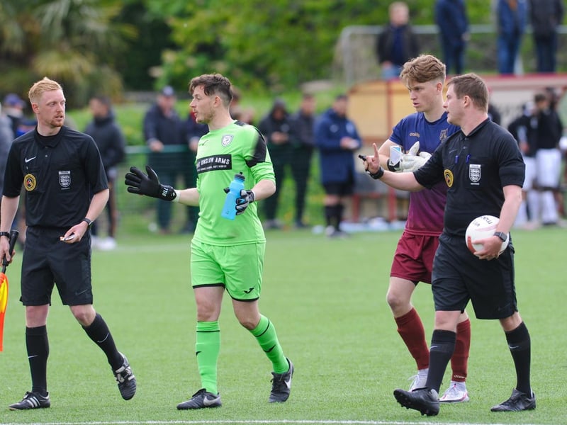 Action and celebrations from Lancing v Loxwood at Steyning in the SCFL Premier Division Shield final / Pictures: Stephen Goodger