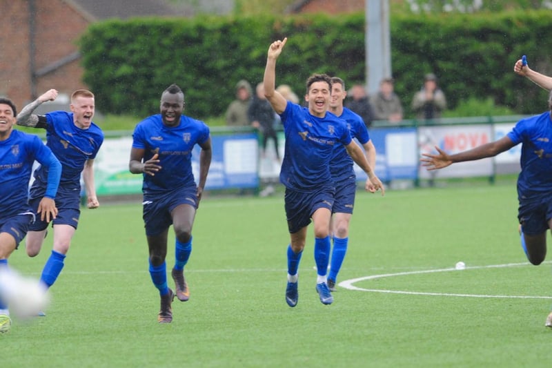Action and celebrations from Lancing v Loxwood at Steyning in the SCFL Premier Division Shield final / Pictures: Stephen Goodger