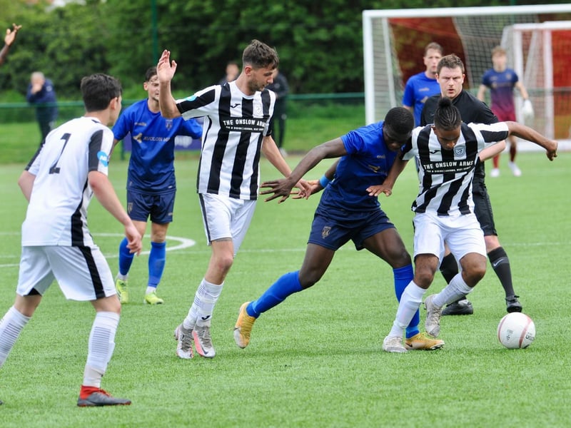 Action and celebrations from Lancing v Loxwood at Steyning in the SCFL Premier Division Shield final / Pictures: Stephen Goodger