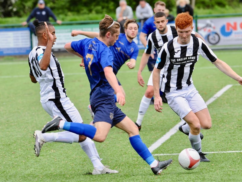 Action and celebrations from Lancing v Loxwood at Steyning in the SCFL Premier Division Shield final / Pictures: Stephen Goodger
