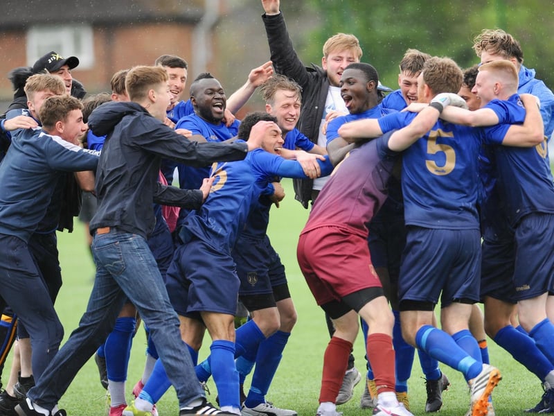 Action and celebrations from Lancing v Loxwood at Steyning in the SCFL Premier Division Shield final / Pictures: Stephen Goodger