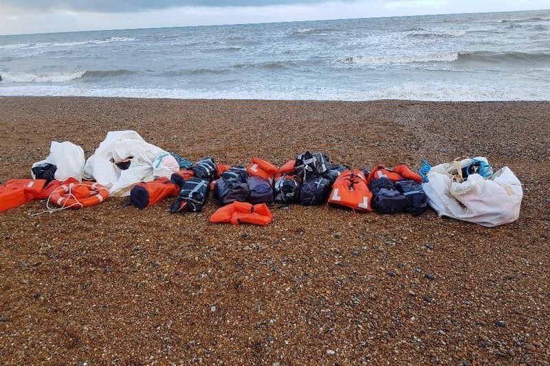 The drugs were found off the beaches of St Leonards and Newhaven SUS-210525-155245001