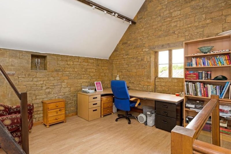 Home office space inside the coach house in the village of Ratley (Image from Rightmove)