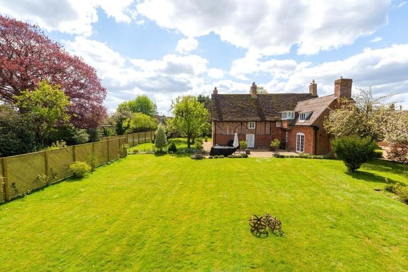 The Grade II-listed home features a large garden ideal for entertaining