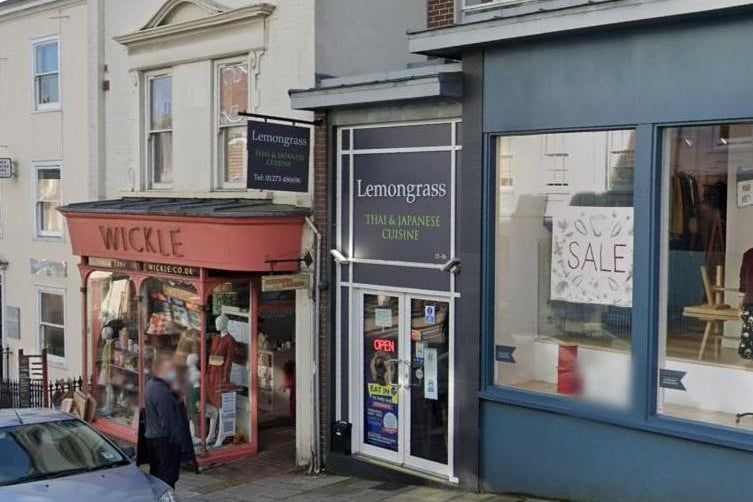Lemongrass, High Street, Lewes. Rating: Four-and-a-half-stars. Reviews: 300