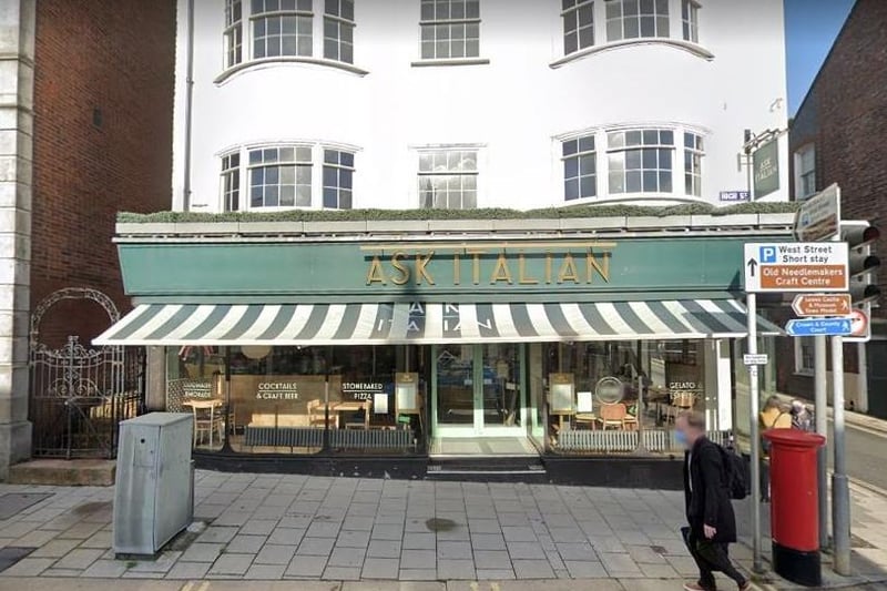 Ask Italian, High Street, Lewes. Rated: Four stars. Reviews: 376