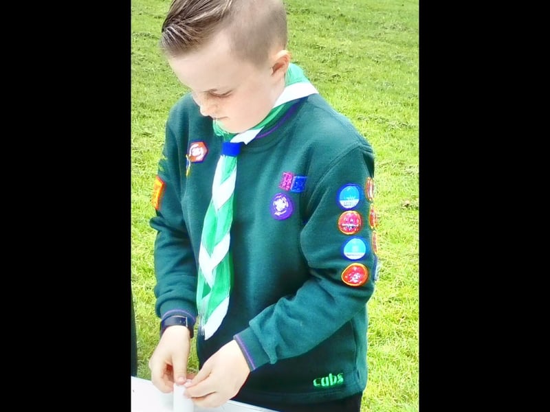 Harry making an exploding rocket.