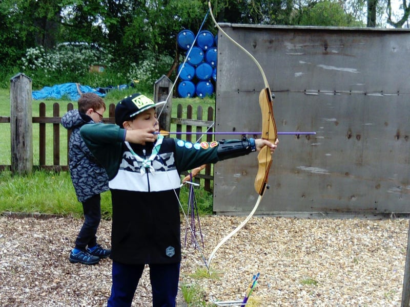 Zac taking careful aim