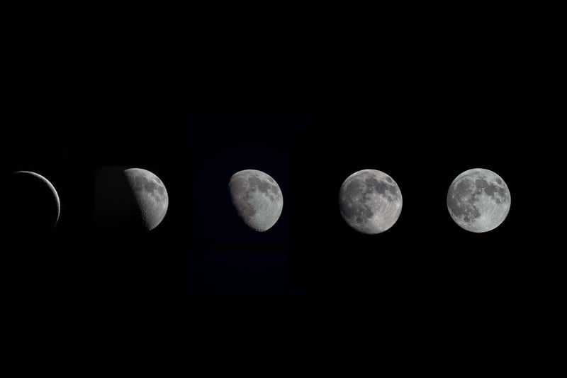 Photo by Dan Fleetwood of the lunar phases