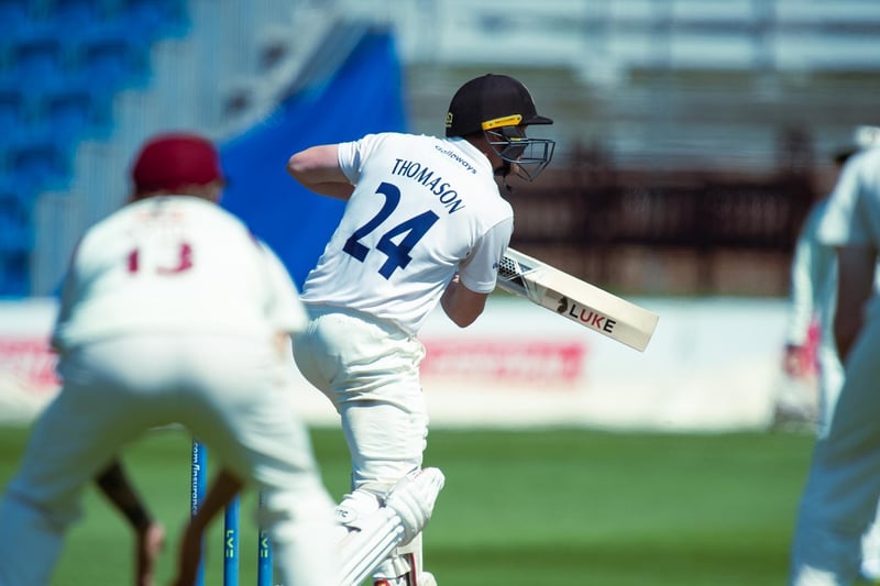 Action from Sussex's first innings against Northants at Hove - watched by a crowd, allowed in for the first time since 2019 / Picture: Phil Westlake - PW Sporting Photography