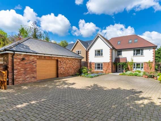 This six-bedroom house in Berkhamsted as a cinema and gym in the basement