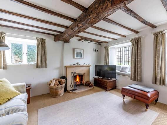 The grade II listed Cotswold stone cottage for sale called the Bylands in the village of Swerford near Chipping Norton (Image from Rightmove)